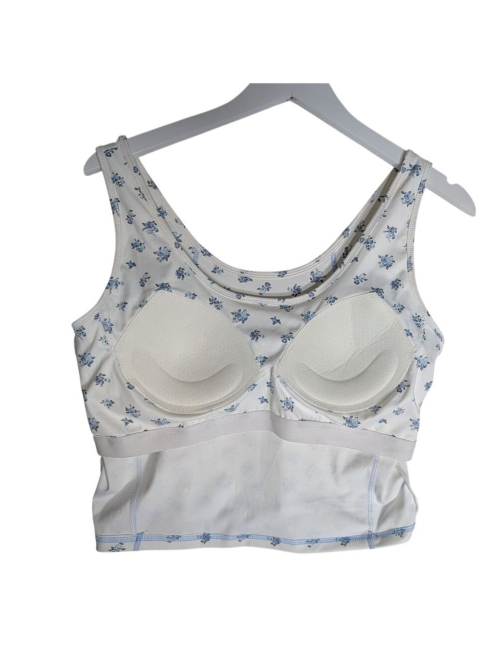 Young & Chic Crop Tank Top & Skirt Set XL Blue & White Tennis Pickleball - Picture 12 of 16